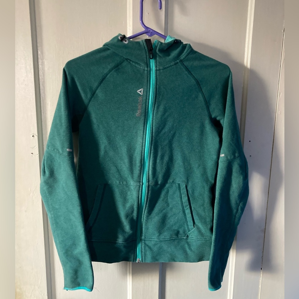 Reebok full zip long sleeve sweatshirt